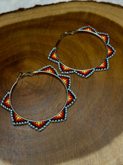 Baby Blue Flame Hoops