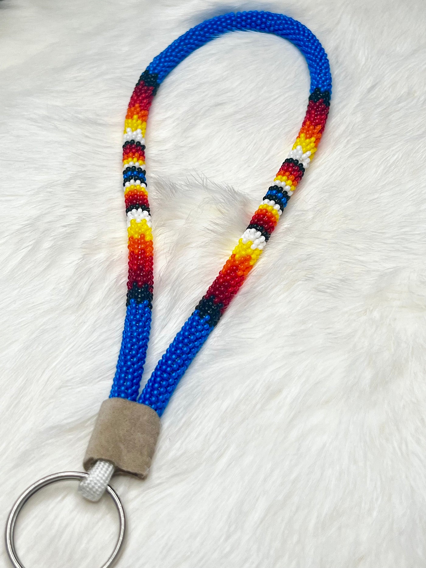 Intense Blue Flame Keychain