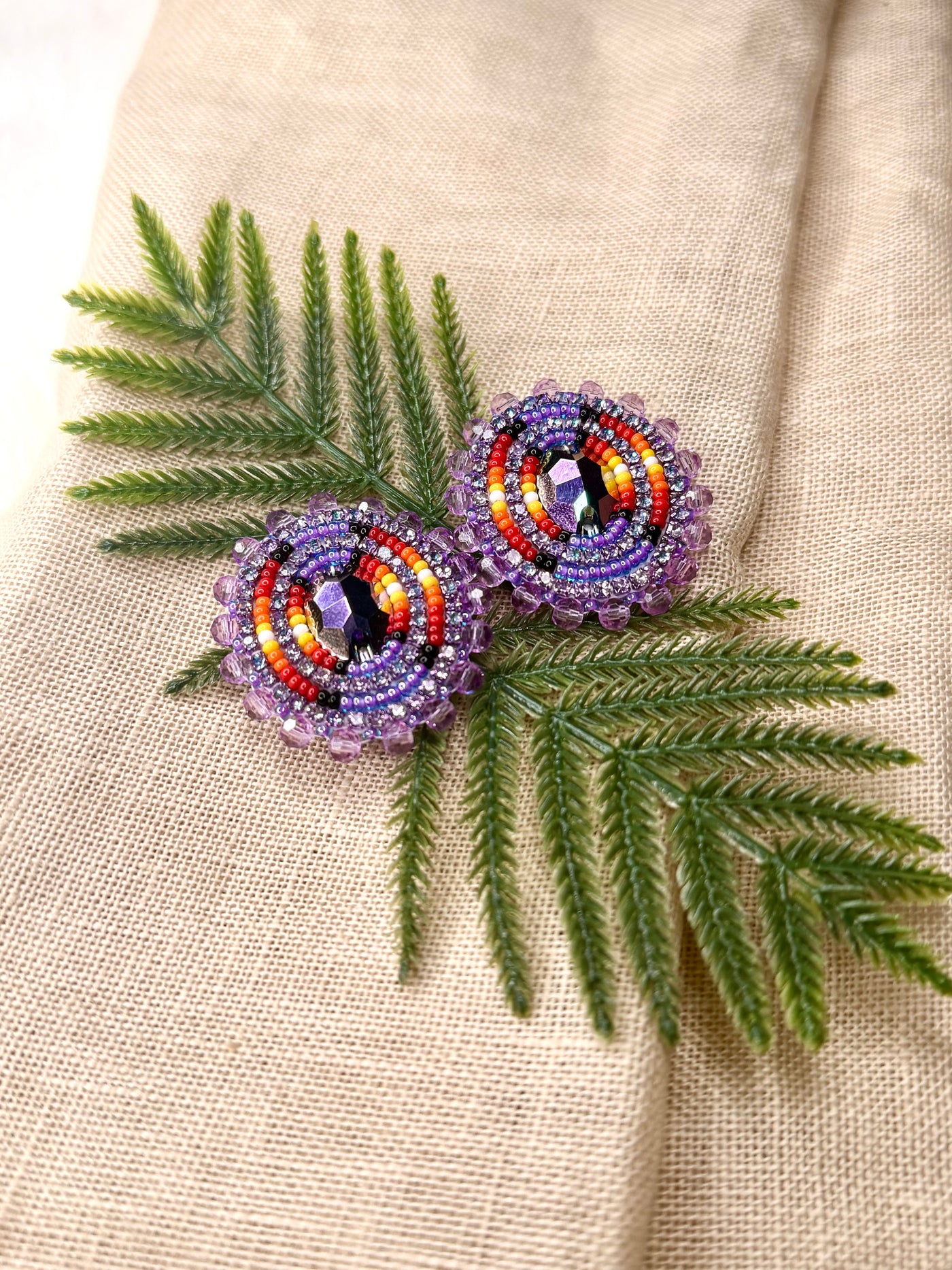 Amethyst Prism Earrings