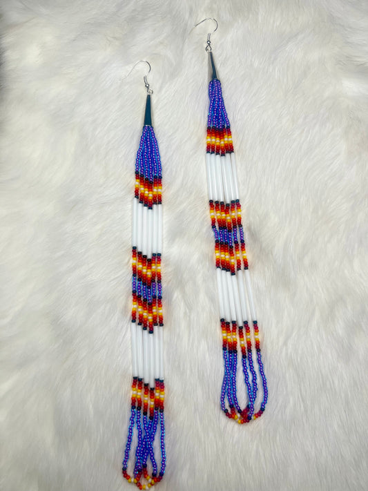 Purple Flame Dangles