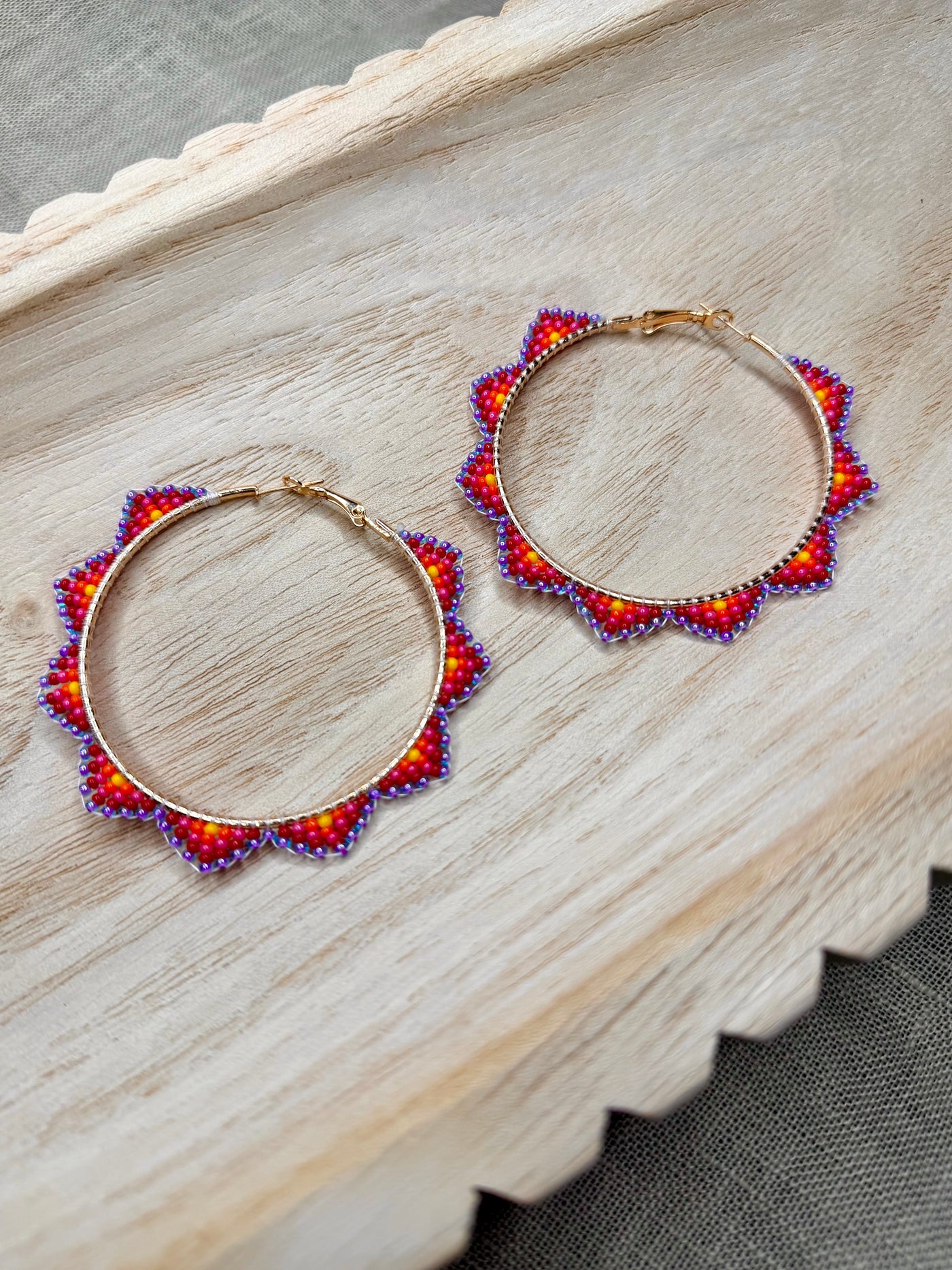 Sunset Sky Hoops