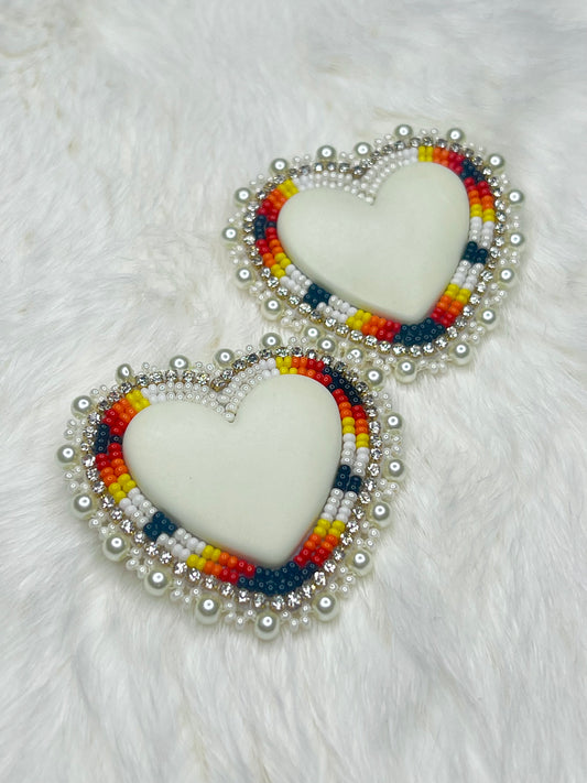 Ivory Pearl Hearts