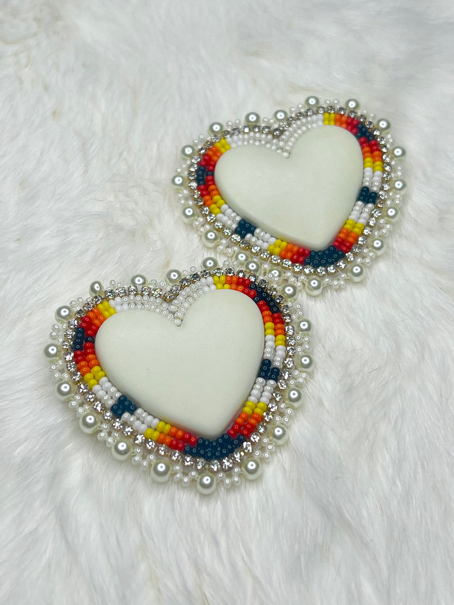 Ivory Pearl Hearts