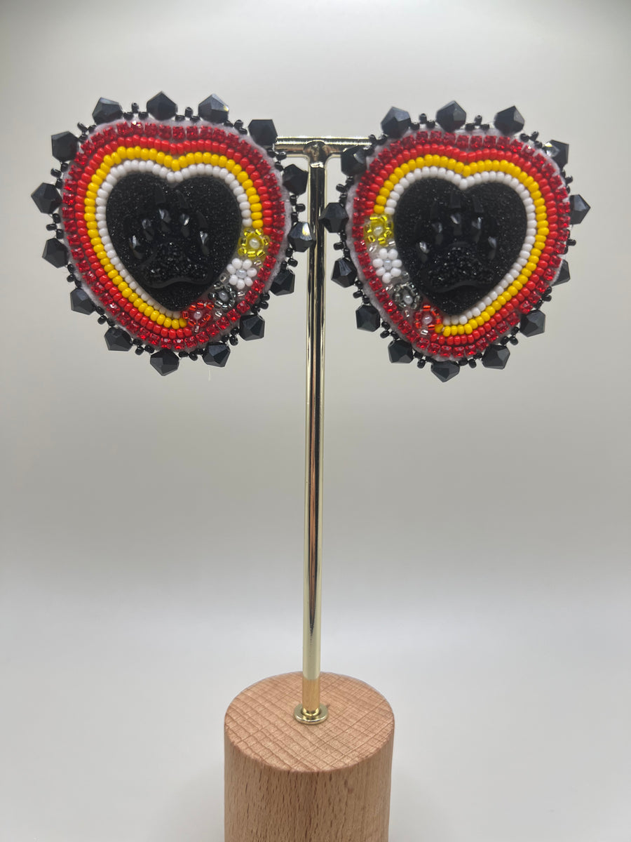Floral Flat Stich Hearts