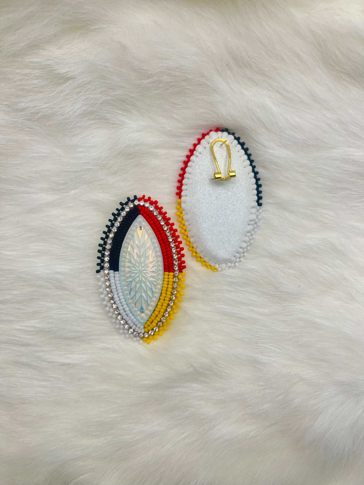 Medicine Wheel Beaded Earrings