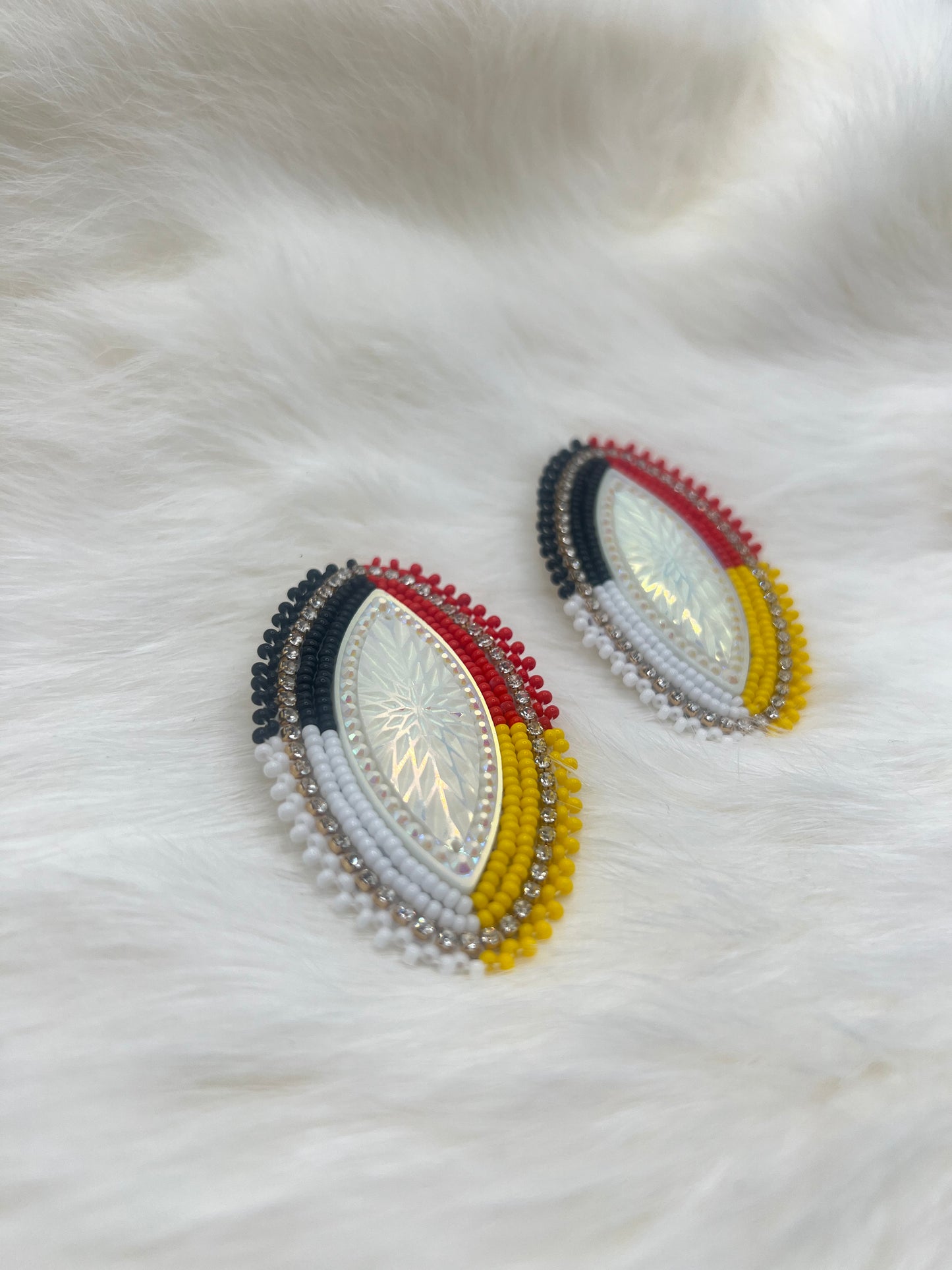 Medicine Wheel Beaded Earrings
