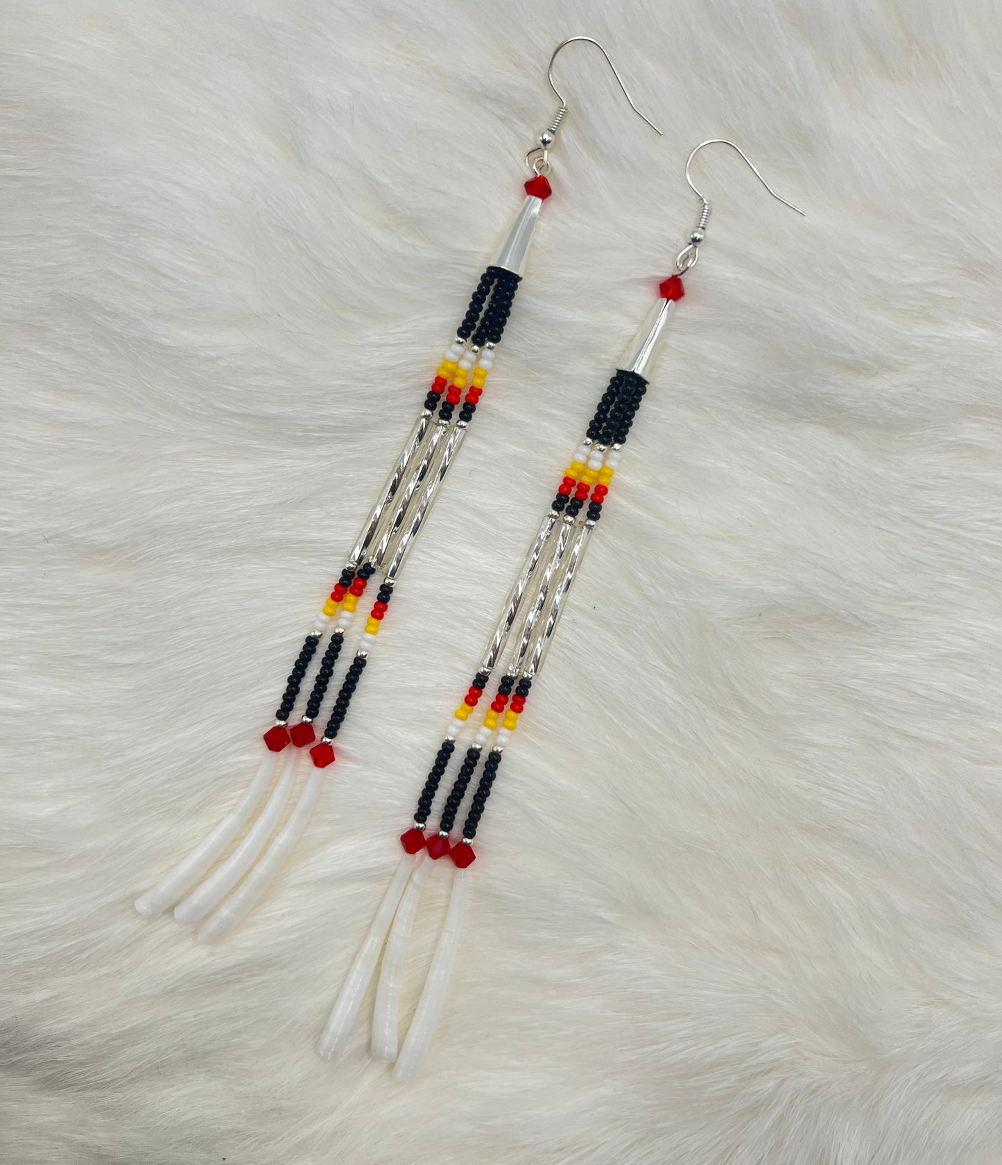 Dentalium Dangle Earrings