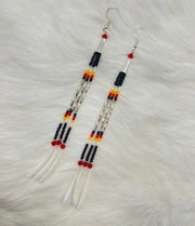 Dentalium Dangle Earrings