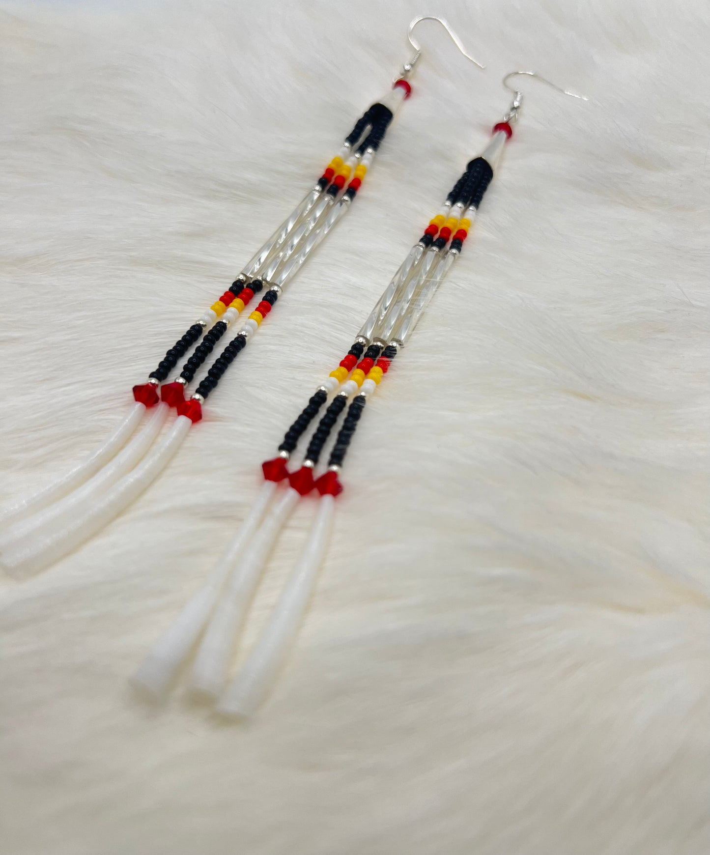 Dentalium Dangle Earrings
