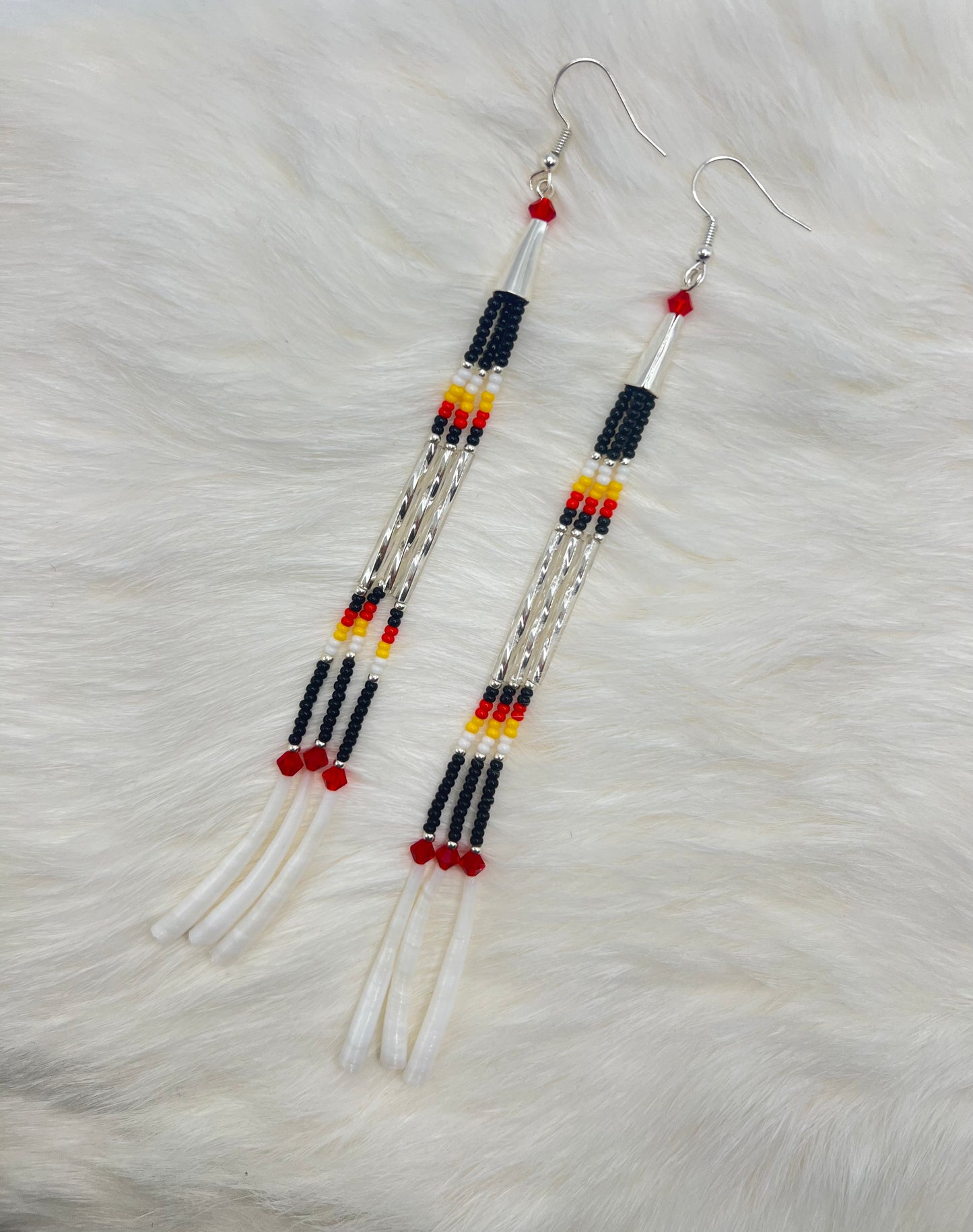 Dentalium Dangle Earrings
